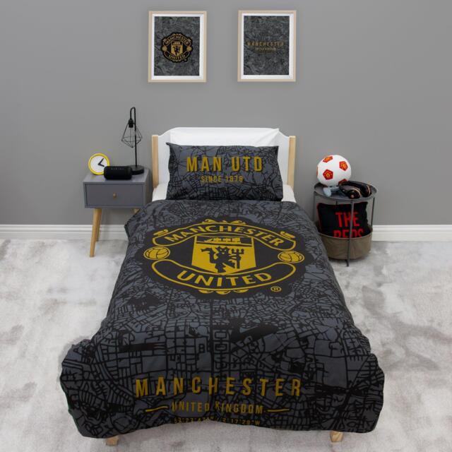 Manchester United FC Manchester United Map Single Panel Duvet - image 1