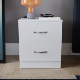 Lassic Vida Designs Riano 2 Drawer Bedside Chest - thumbnail 3
