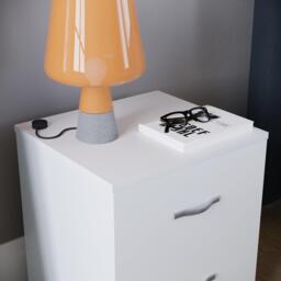 Lassic Vida Designs Riano 2 Drawer Bedside Chest - thumbnail 4