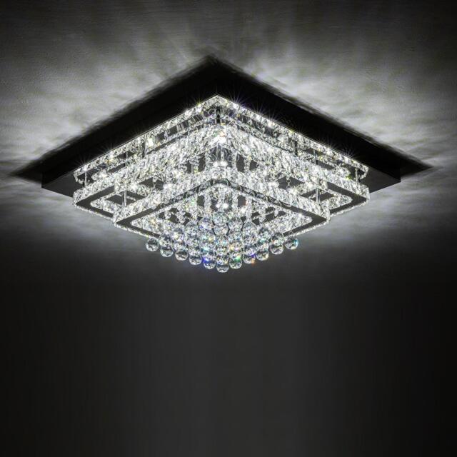Kabinet UK Modern Crystal LED Flush Mount Ceiling Light - image 1