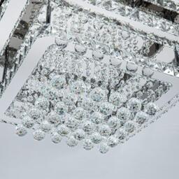 Kabinet UK Modern Crystal LED Flush Mount Ceiling Light - thumbnail 4