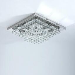 Kabinet UK Modern Crystal LED Flush Mount Ceiling Light - thumbnail 3