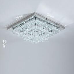 Kabinet UK Modern Crystal LED Flush Mount Ceiling Light - thumbnail 6