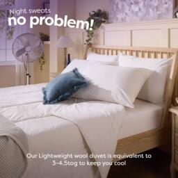 Slumberdown Wonderful Wool Lightweight Duvet + 2 Pillows - thumbnail 6