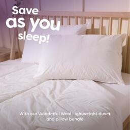 Slumberdown Wonderful Wool Lightweight Duvet + 2 Pillows - thumbnail 8