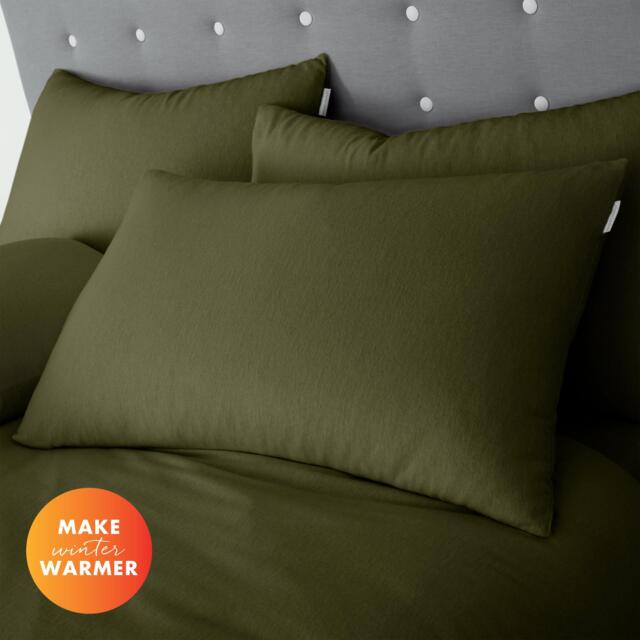 Catherine Lansfield Brushed Cotton Standard Pillow case Pair - image 1