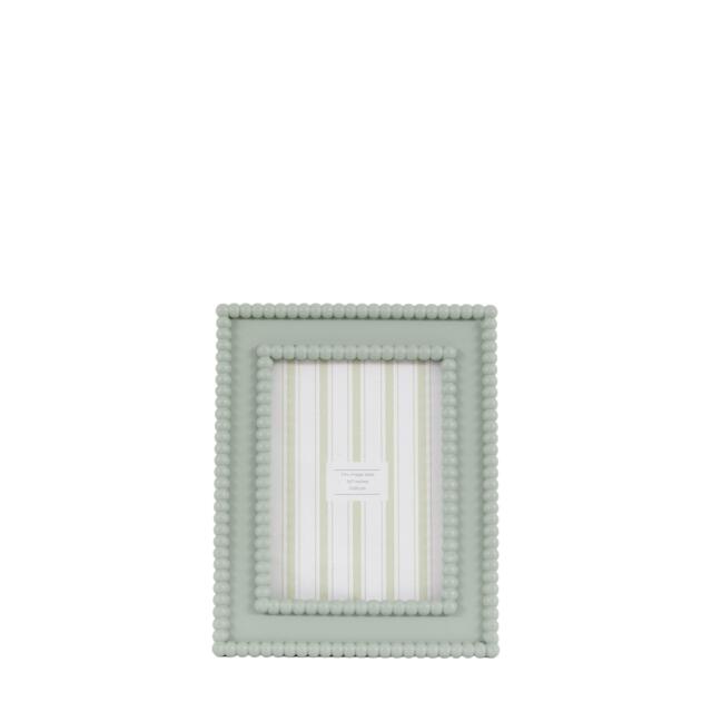 Gallery Cove Beaded Photo Frame 7x5in Sage - image 1
