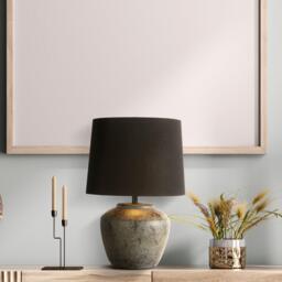 Lighting Collection Ceramic Table Lamp 37cm - thumbnail 1