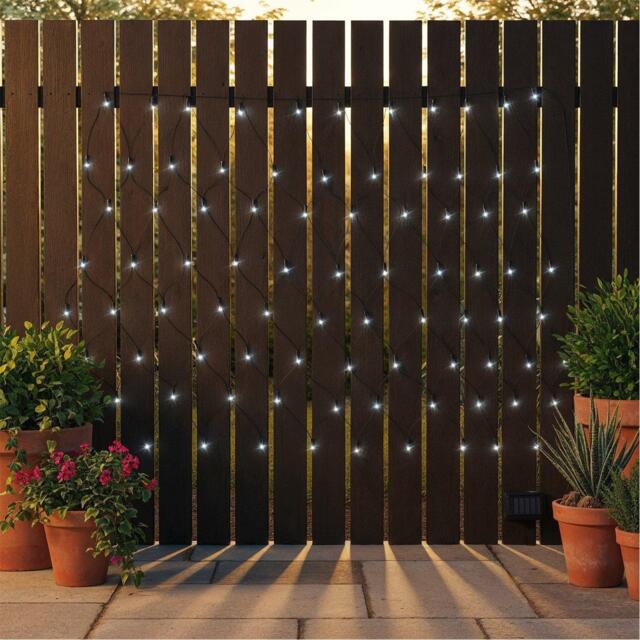 Streetwize White 100 LED Solar Light Net - image 1