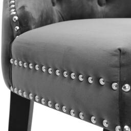 Kabinet UK Freestanding Velvet Stool Bar Dining Chairs - thumbnail 9