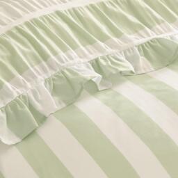 Catherine Lansfield Seersucker Frill Stripe Duvet Cover Set - thumbnail 4
