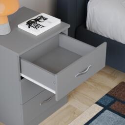Lassic Vida Designs Riano 3 Drawer Bedside Chest - thumbnail 5