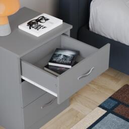 Lassic Vida Designs Riano 3 Drawer Bedside Chest - thumbnail 6