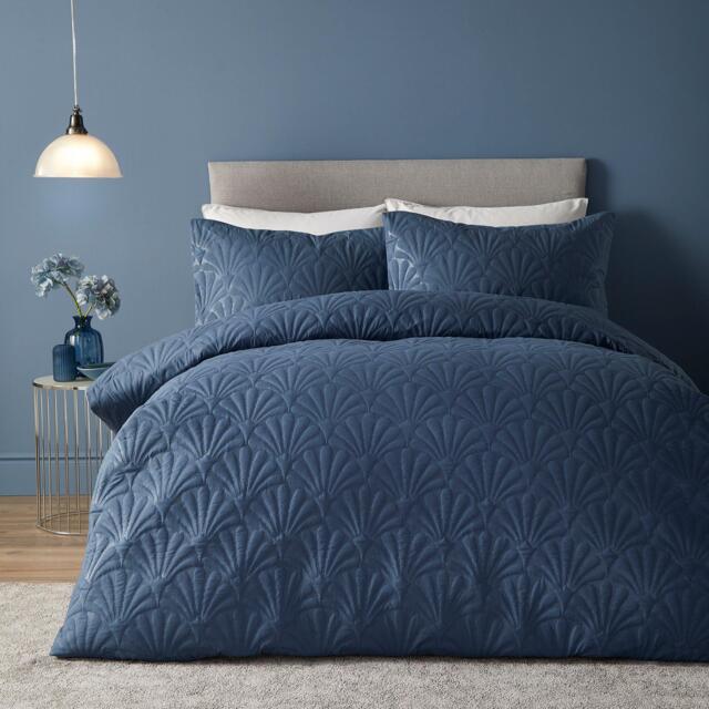 Serene Home Cavali Pinsonic Patterned Duvet Cover - Dark Blue - image 1