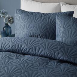 Serene Home Cavali Pinsonic Patterned Duvet Cover - Dark Blue - thumbnail 2
