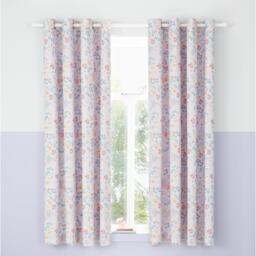 Catherine Lansfield Fairytale Unicorn Fully Reversible Eyelet Curtains - thumbnail 3