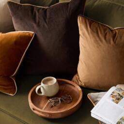 Furn Meridian Velvet Fibre Filled Cushion - thumbnail 4