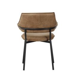 Shankar Set of 2 Geneva Microfibre Antique Dining Chair - thumbnail 2