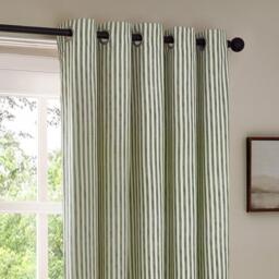 Yard Hebden Striped 100% Cotton Lined Eyelet Curtains - thumbnail 5