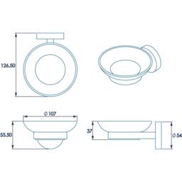 Croydex Flexi-Fix Romsey Soap Dish & Holder - thumbnail 6
