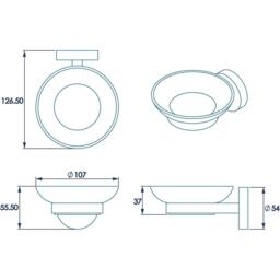 Croydex Flexi-Fix Romsey Soap Dish & Holder - thumbnail 7