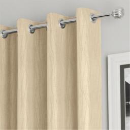 Enhanced Living Goodwood Silver Thermal Blockout Eyelet Curtains - thumbnail 2