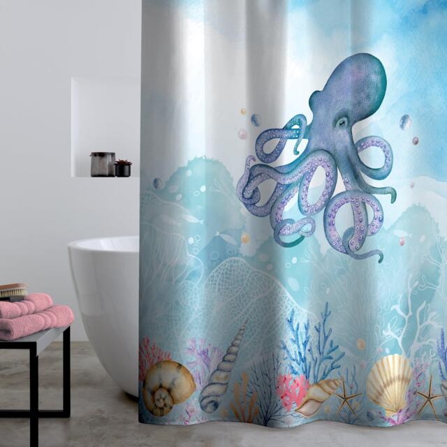 Catherine Lansfield Octopus Shower Curtain - image 1