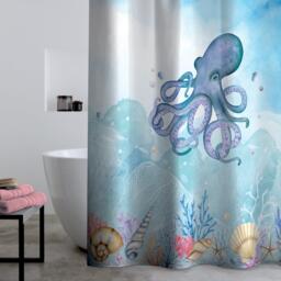 Catherine Lansfield Octopus Shower Curtain - thumbnail 1