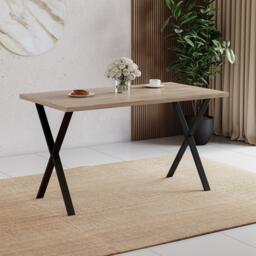 Lassic 4 Seater Dining Table With X Shape Legs - thumbnail 4