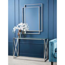 Interiors by Premier Allure Silver Large Wall Mirror