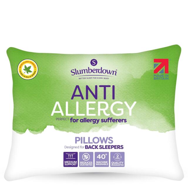 Slumberdown Anti Allergy Medium Support Pillow - image 1