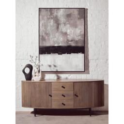 Fifty Five South Astratto Monochrome Textured Canvas Wall Art - thumbnail 6