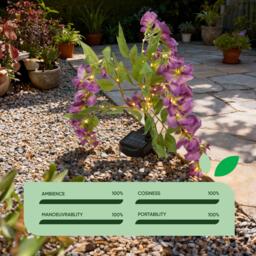 Streetwize Wisteria Solar Lights - Stem with 4 Flowers - thumbnail 6