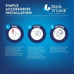 Croydex Croydex Stick N Lock Cosmetic Basket, Rust-Free - thumbnail 8