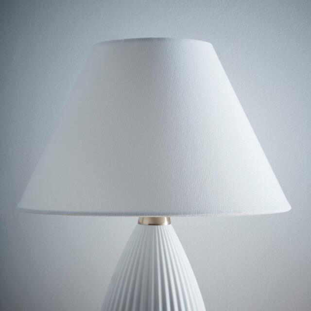 K Living Traditional White Cotton Coolie Lampshade - image 1