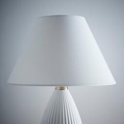 K Living Traditional White Cotton Coolie Lampshade