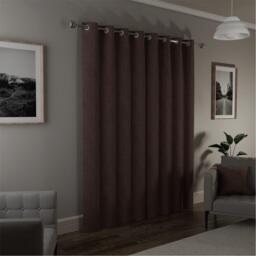Enhanced Living Austin 100% Blackout Linen Look Eyelet Curtains - thumbnail 2