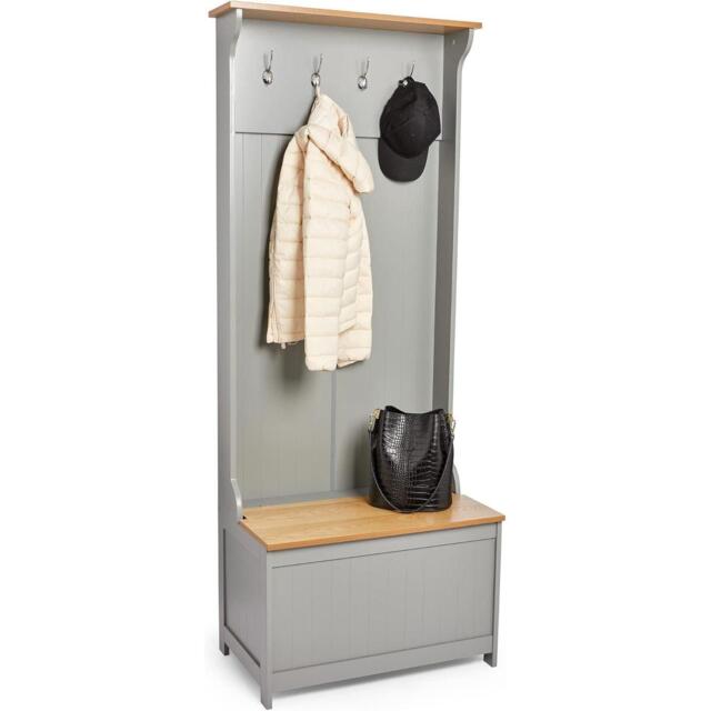 VonHaus VonHaus Coat Rack Stand & Shoe Storage Bench - image 1