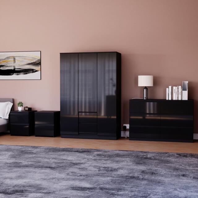 Lassic Vida Designs Glinton Gloss 4 Piece Bedroom Set 9 - image 1