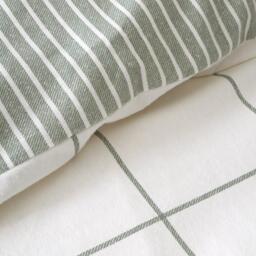 Bianca Brushed Regal Check Cotton Duvet Cover Set - thumbnail 5