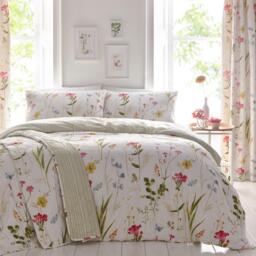 Dreams and Drapes Spring Glade Hand Painted Print Duvet Cover Set - thumbnail 1