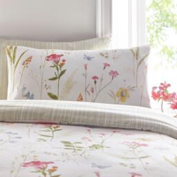 Dreams and Drapes Spring Glade Hand Painted Print Duvet Cover Set - thumbnail 2
