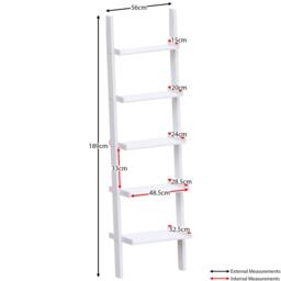 Lassic Vida Designs York 5 Tier Ladder Bookcase - thumbnail 2