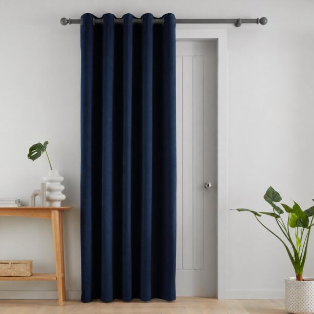 Catherine Lansfield Super Thermal Blackout Matt Eyelet Door Panel - image 1
