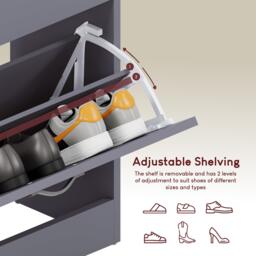 Lassic Vida Designs 3 Drawer Shoe Cabinet - thumbnail 5
