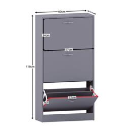 Lassic Vida Designs 3 Drawer Shoe Cabinet - thumbnail 2