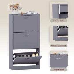 Lassic Vida Designs 3 Drawer Shoe Cabinet - thumbnail 6