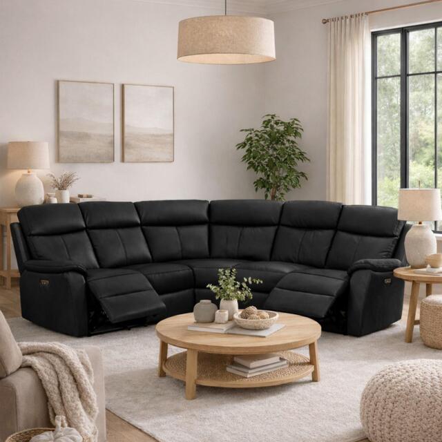 Aspire Kingsmere Corner Power Recliner Sofa in Leather - image 1