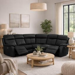 Aspire Kingsmere Corner Power Recliner Sofa in Leather