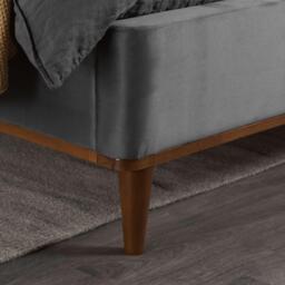 Birlea Lincoln Grey Velvet Bed - thumbnail 4